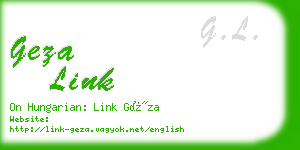 geza link business card